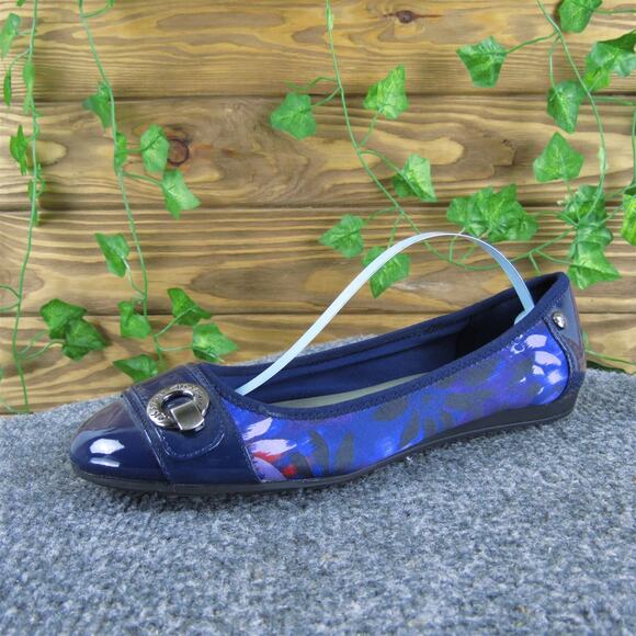 Anne Klein Women's Akazi Ballet Blue Fabric Sz 6 Medium‎ Gently Used 2025 - Picture 1 of 6
